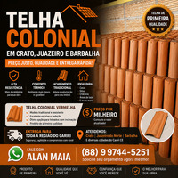 Telha cerâmica Região do Cariri