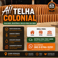 Telha Colonial Cariri CE | Preço por Milheiro e Entrega