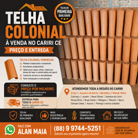 Telha Colonial à Venda no Cariri CE | Preço e Entrega